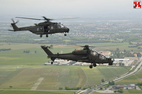 Hélicoptères NH90 et A129 Mangusta de l'Aviazione Esercito Italian Army Aviation