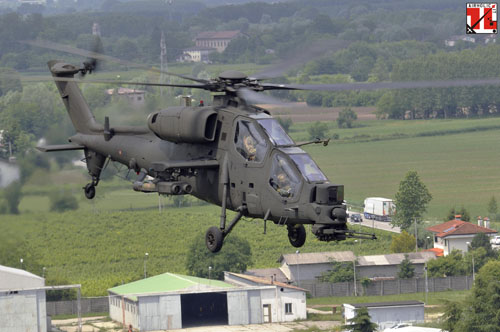 Hélicoptère A129 Mangusta de l'Aviazione Esercito Italian Army Aviation