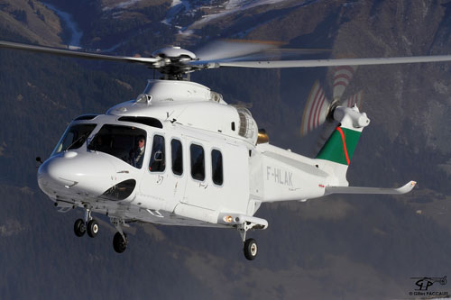 Hélicoptère AW139 F-HLAK d'AGA KHAN FUNDATION