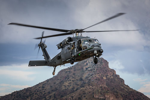 Hélicoptère MH60 Pavehawk de l'US Air Force