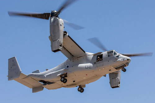 Hélicoptère convertible CV22 Osprey des US Marines 