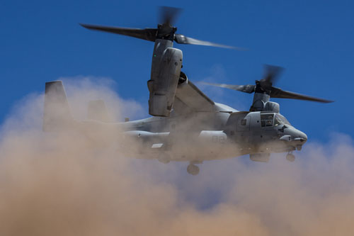 Hélicoptère convertible CV22 Osprey des US Marines 