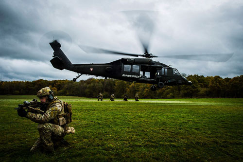 Hélicoptère UH60 Blackhawk Autriche