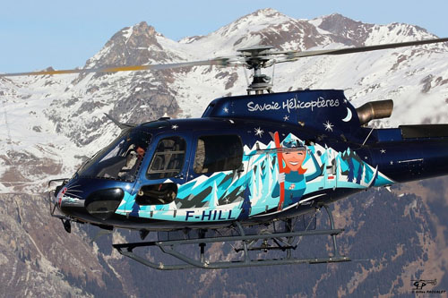 Hélicoptère AS350 Ecureuil F-HILL de SAVOIE HELICOPTERES