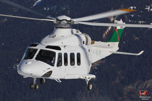 Hélicoptère AW139 F-HLAK d'AGA KHAN FUNDATION