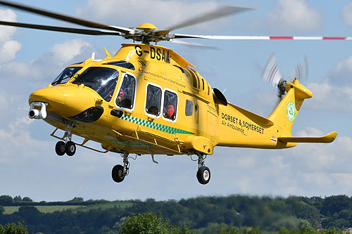 Hélicoptère AW169 de Dorset & Somerset Air Ambulance G-DSAA