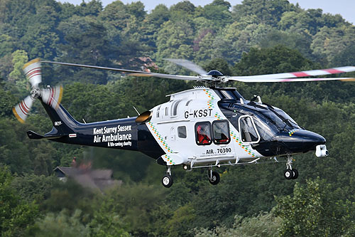 Hélicoptère AW169 de Kent Surrey Sussex Air Ambulance G-KSST