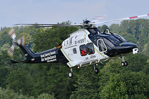 Hélicoptère AW169 de Kent Surrey Sussex Air Ambulance G-KSST