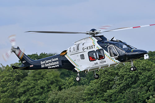 Hélicoptère AW169 de Kent Surrey Sussex Air Ambulance G-KSST