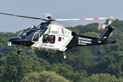 Hélicoptère AW169 de Kent Surrey Sussex Air Ambulance G-KSST