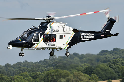 Hélicoptère AW169 de Kent Surrey Sussex Air Ambulance G-KSST