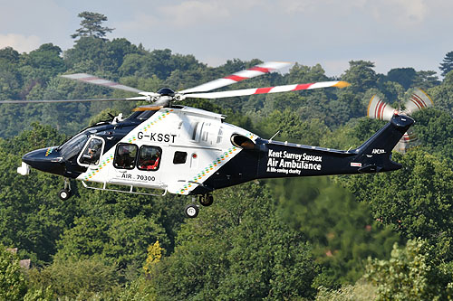 Hélicoptère AW169 de Kent Surrey Sussex Air Ambulance G-KSST