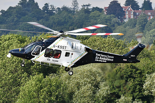 Hélicoptère AW169 de Kent Surrey Sussex Air Ambulance G-KSST