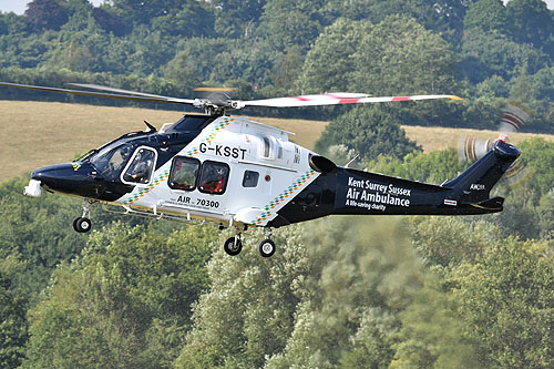 Hélicoptère AW169 de Kent Surrey Sussex Air Ambulance G-KSST