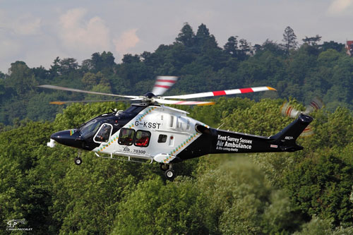 Hélicoptère AW169 de Kent Surrey Sussex Air Ambulance G-KSST