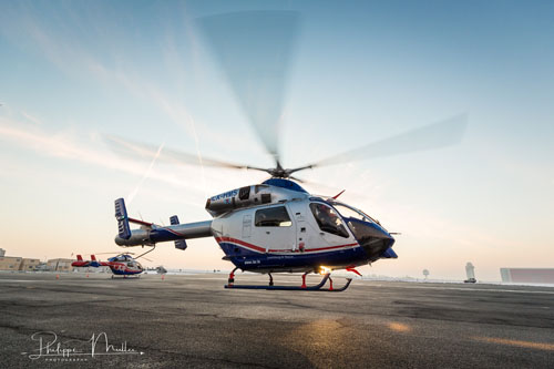 Hélicoptère MD902 de la Luxembourg Air Rescue