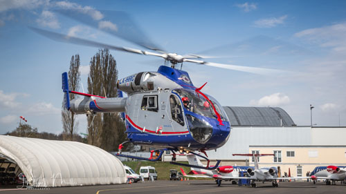 Hélicoptère MD902 de la Luxembourg Air Rescue