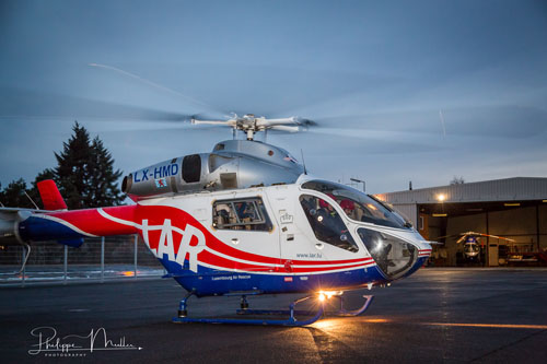 Hélicoptère MD902 de la Luxembourg Air Rescue