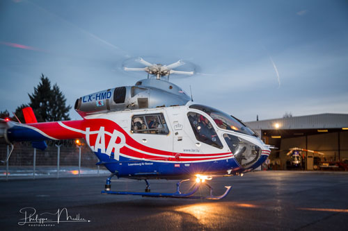 Hélicoptère MD902 de la Luxembourg Air Rescue