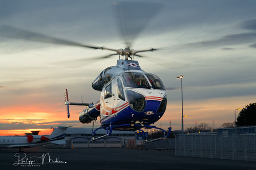 Hélicoptère MD902 de la Luxembourg Air Rescue