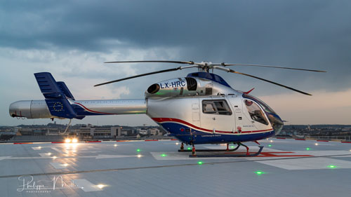 Hélicoptère MD902 de la Luxembourg Air Rescue