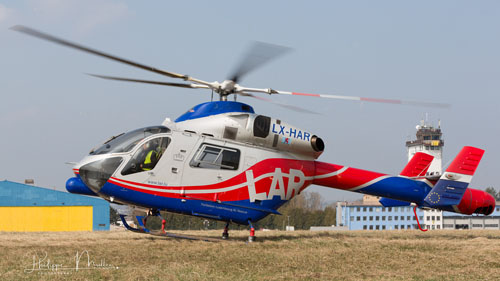 Hélicoptère MD902 de la Luxembourg Air Rescue