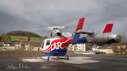 Hélicoptère MD902 de la Luxembourg Air Rescue