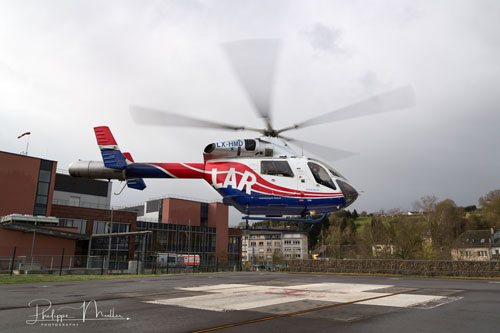 Hélicoptère MD902 de la Luxembourg Air Rescue