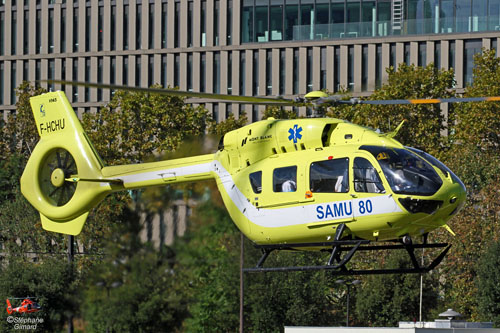 Hélicoptère H145 F-HCHU du SAMU 80