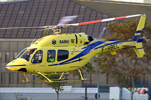 Hélicoptère Bell 429 F-HBEL du SAMU 44