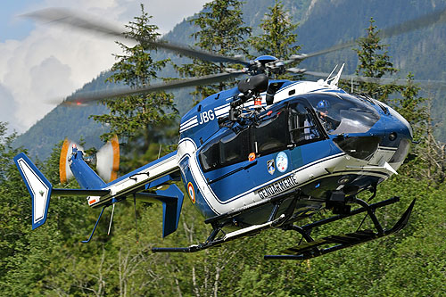 Hélicoptère EC145 JBG de la Gendarmerie Nationale