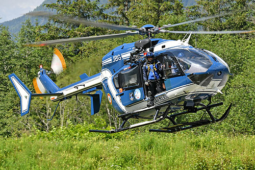 Hélicoptère EC145 JBG de la Gendarmerie Nationale