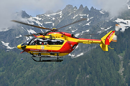 Hélicoptère EC145 JBG de la Sécurité Civile