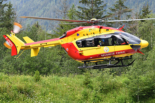 Hélicoptère EC145 JBG de la Sécurité Civile