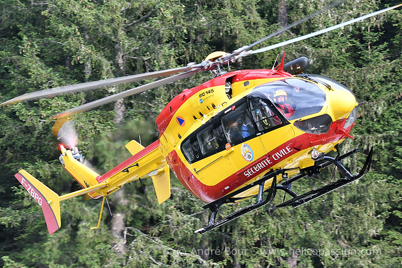 Hélicoptère EC145 JBG de la Sécurité Civile