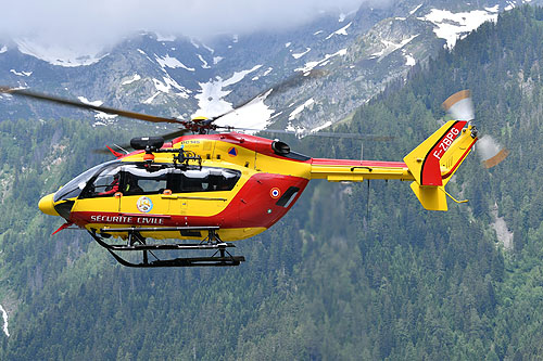 Hélicoptère EC145 JBG de la Sécurité Civile