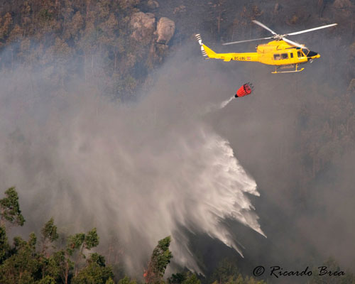 Hélicoptère Bell 412 EC-LBL de la Xunta de Galicia