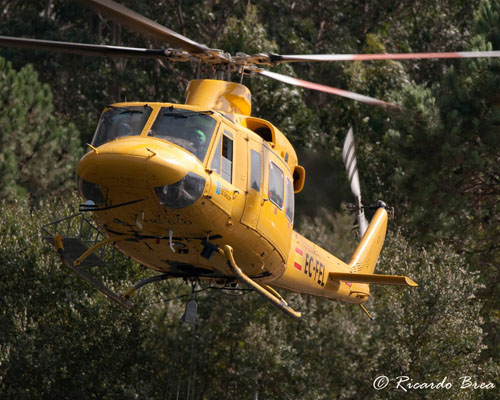 Hélicoptère Bell 412 EC-FEL de la Xunta de Galicia