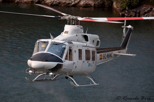 Hélicoptère Bell 412 EC-MMC de la Xunta de Galicia