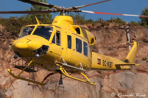 Hélicoptère Bell 412 EC-LBL de la Xunta de Galicia