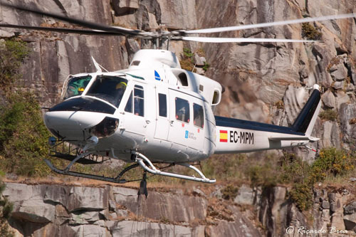 Hélicoptère Bell 412 EC-MPM de la Xunta de Galicia