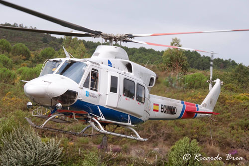 Hélicoptère Bell 412 EC-MQD de la Xunta de Galicia