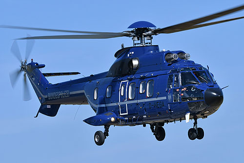 Hélicoptère AS332 L1 SuperPuma D-HEGA de la BundesPolizei allemande