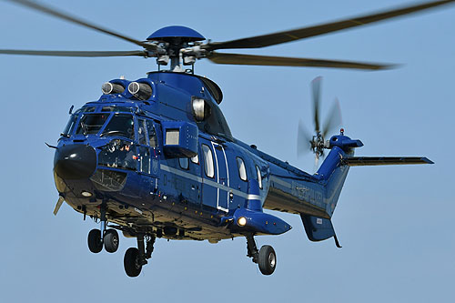 Hélicoptère AS332 L1 SuperPuma D-HEGA de la BundesPolizei allemande