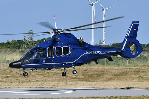 Hélicoptère EC155 B D-HLTE de la BundesPolizei allemande