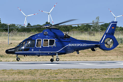 Hélicoptère EC155 B D-HLTE de la BundesPolizei allemande