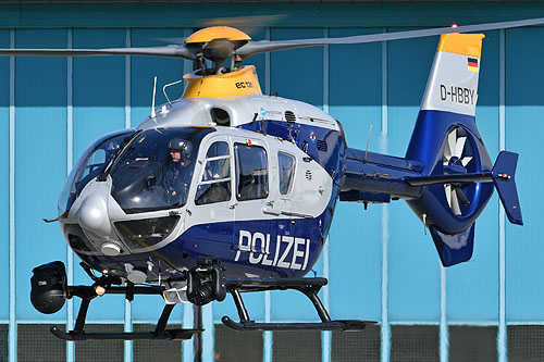 Hélicoptère EC135 T2+ D-HBBY de la BundesPolizei allemande