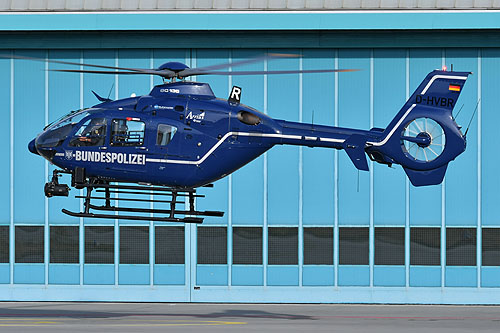 Hélicoptère EC135 T2+ D-HVBR de la BundesPolizei allemande