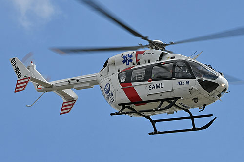 Hélicoptère EC145 OO-NHB du SAMU 59 de Lille