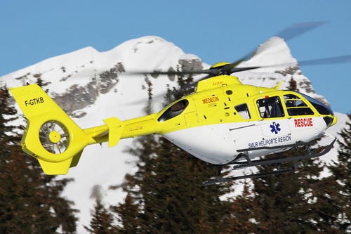 Hélicoptère EC135 F-GTKB de Mont Blanc Hélicoptères